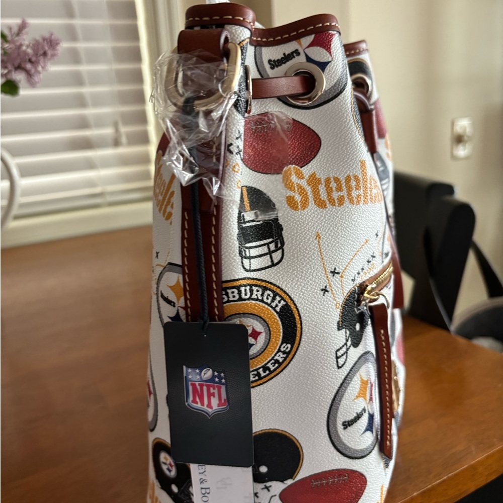 Dooney & Bourke Steelers Drawstring Bag, Brand New